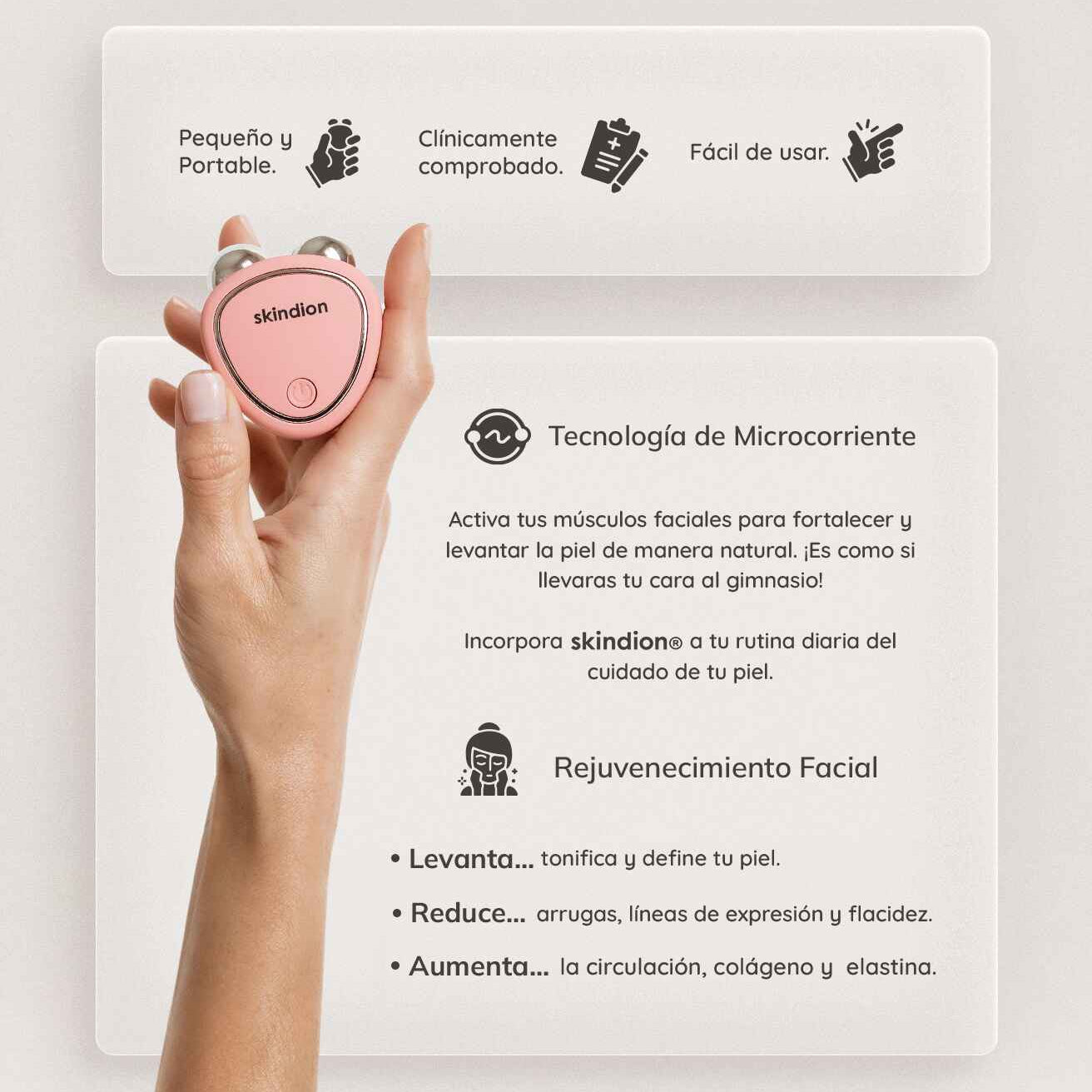 SkinDion® | Masajeador Microcorriente